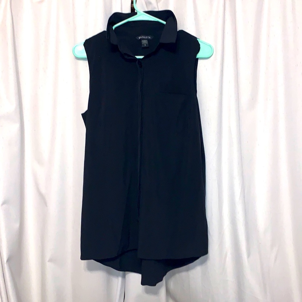 Black Athleta sleeveless blouse S
